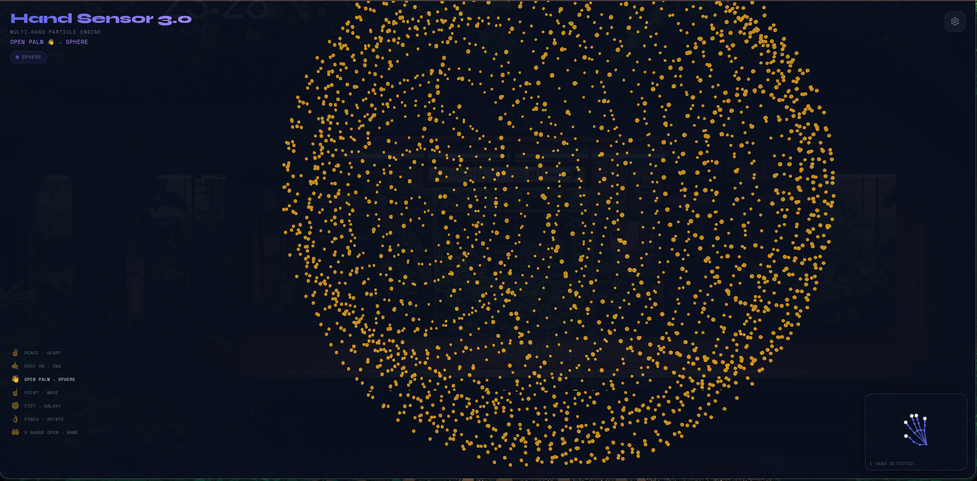 HandSensor 3.0: Interactive Kinetic Particle System