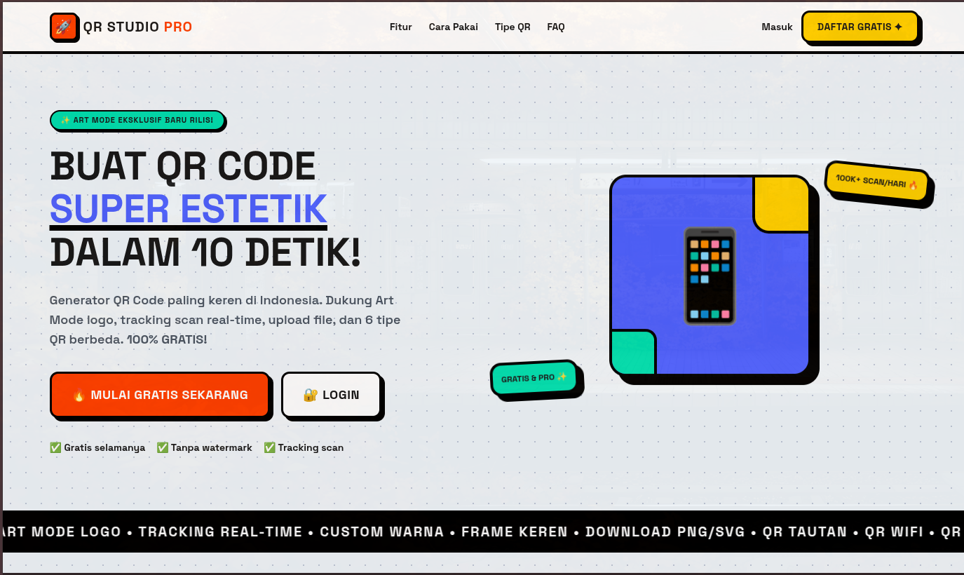 ✨ QR Studio Pro (Free Edition)