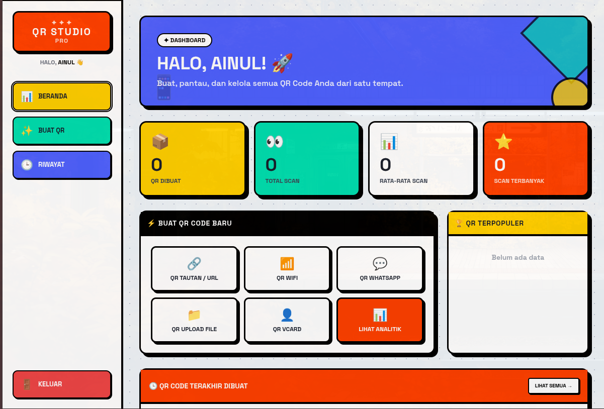 🚀 QR Studio Pro — Generator QR Code Canggih dengan Art Mode