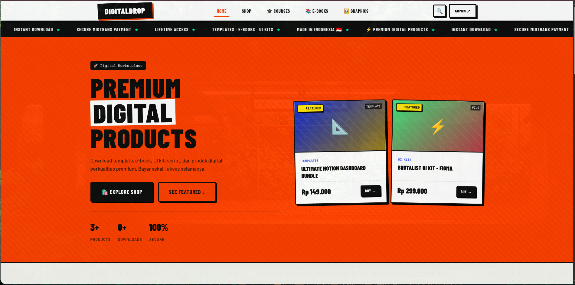 Source code DigitalDrop store
